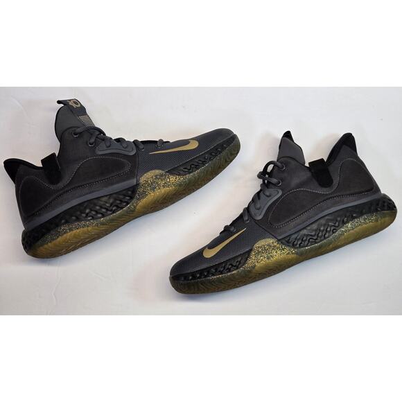 Nike KD Trey 5 VII Basketball Shoes Mens 9 Grey Dark Metallic Gold Kevin Durant - Picture 4 of 8